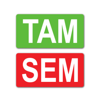 oboustranná samolepka - TAM/SEM