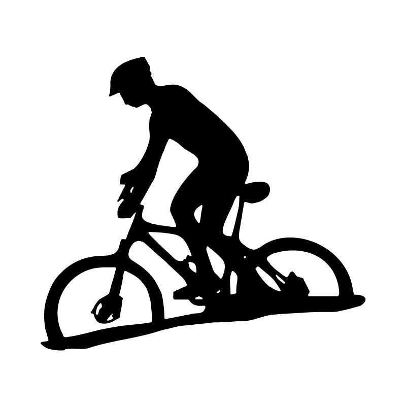 samolepka cyklista 1
