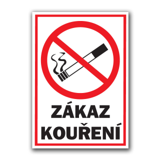 samolepka  zákaz kouření