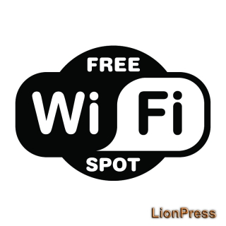 samolepka wifi free spot